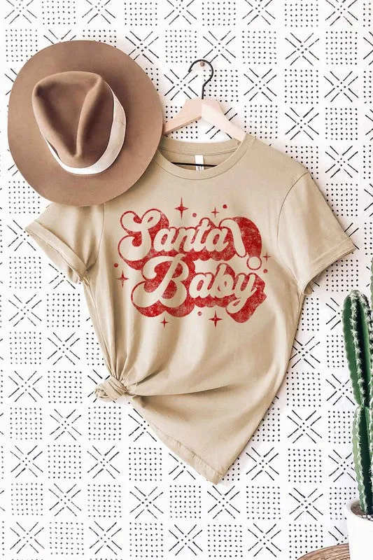 Alphia Santa Baby Christmas Graphic T-Shirt