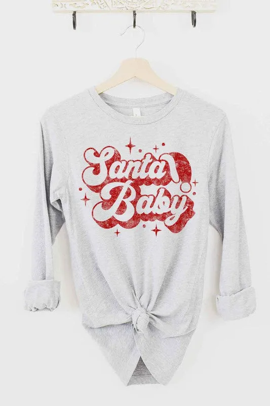 Alphia Santa Baby Christmas Long Sleeve Tee