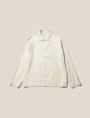 ANOTHER ASPECT Raw Silk L/S Shirt Natural