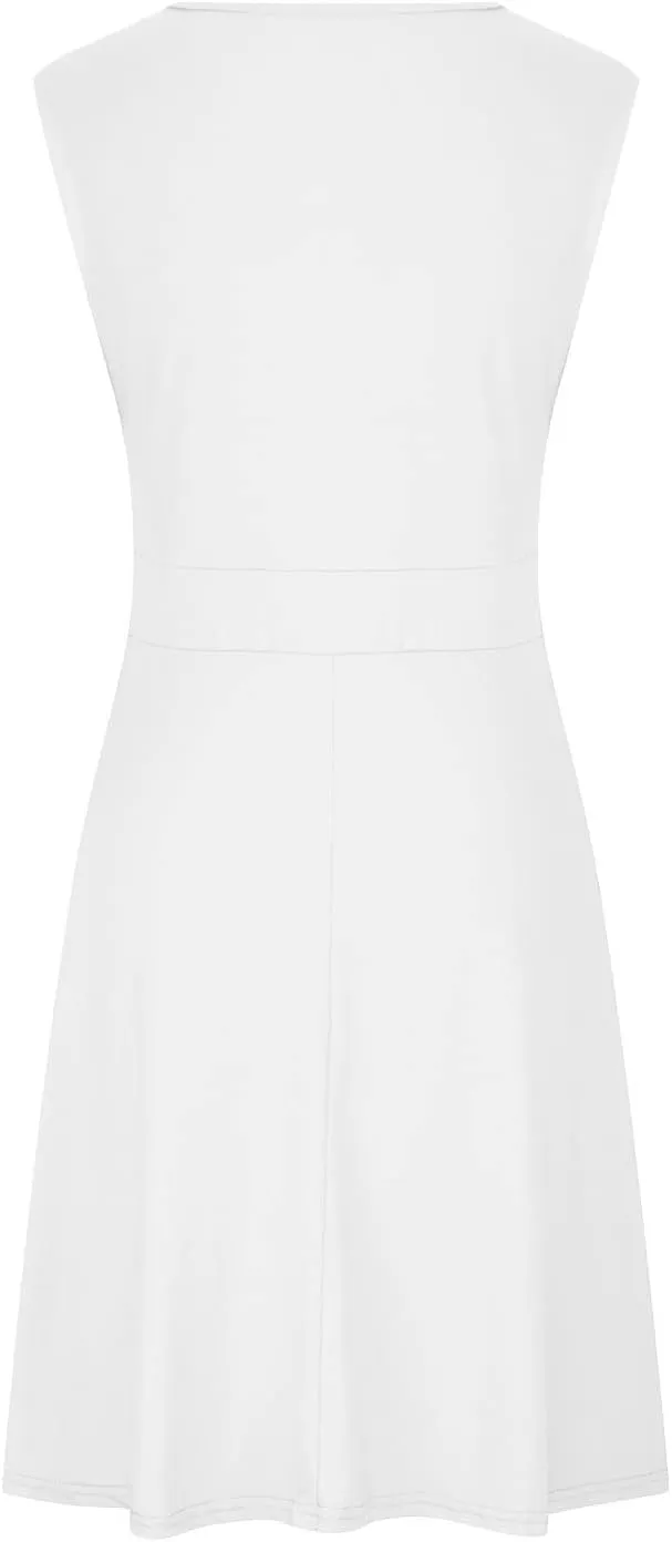 Binmer Womens Plus Size Dresses Sleeveless/Short Sleeve Wrap V-Neck Sundress Casual Summer Wedding Cocktail Dress with Pocket