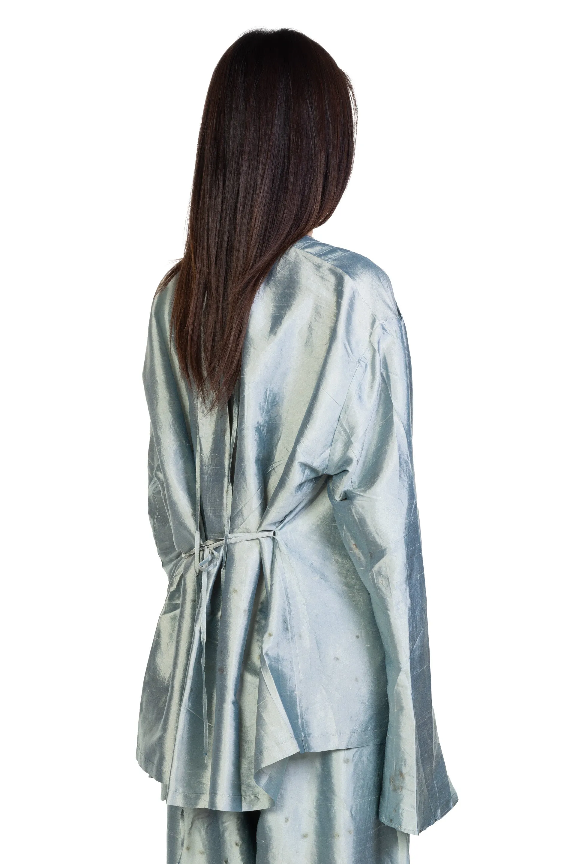 Blue Silk Dyed Shirt