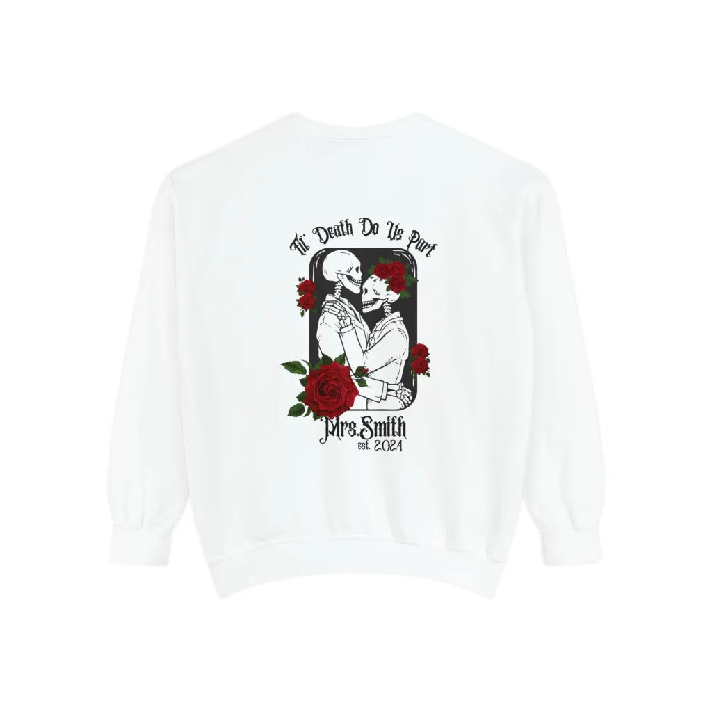 Bride Comfort Colors Sweatshirt, Red Roses