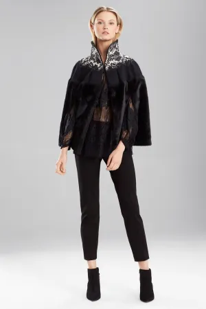 Brocade Fur Cape