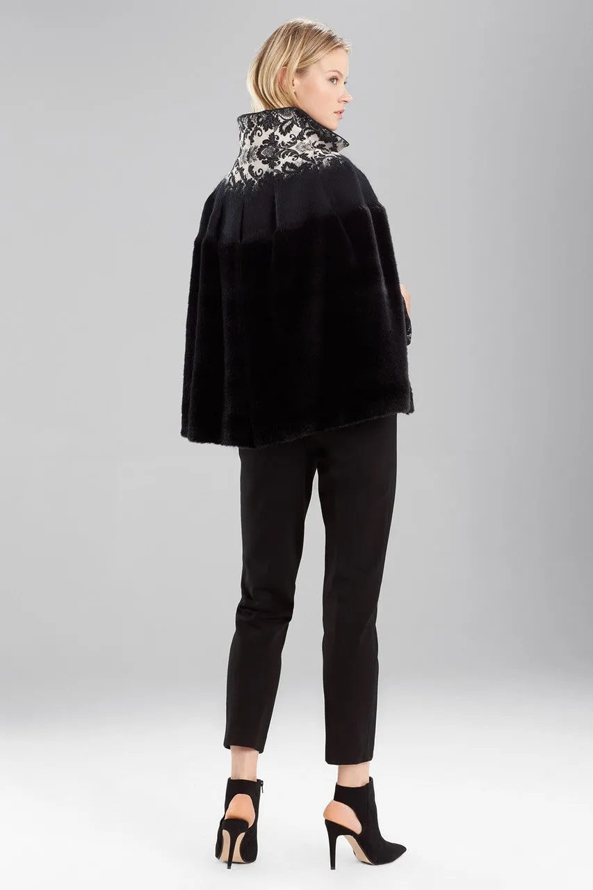 Brocade Fur Cape