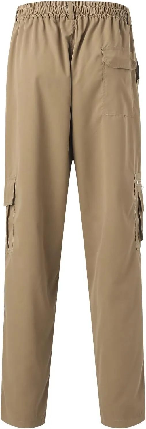 Cargo Pants for Men Relaxed Fit Pants Loose Fit Men's Classic-Fit Expandable-Waist Flat-Front Pant Mens Joggers with