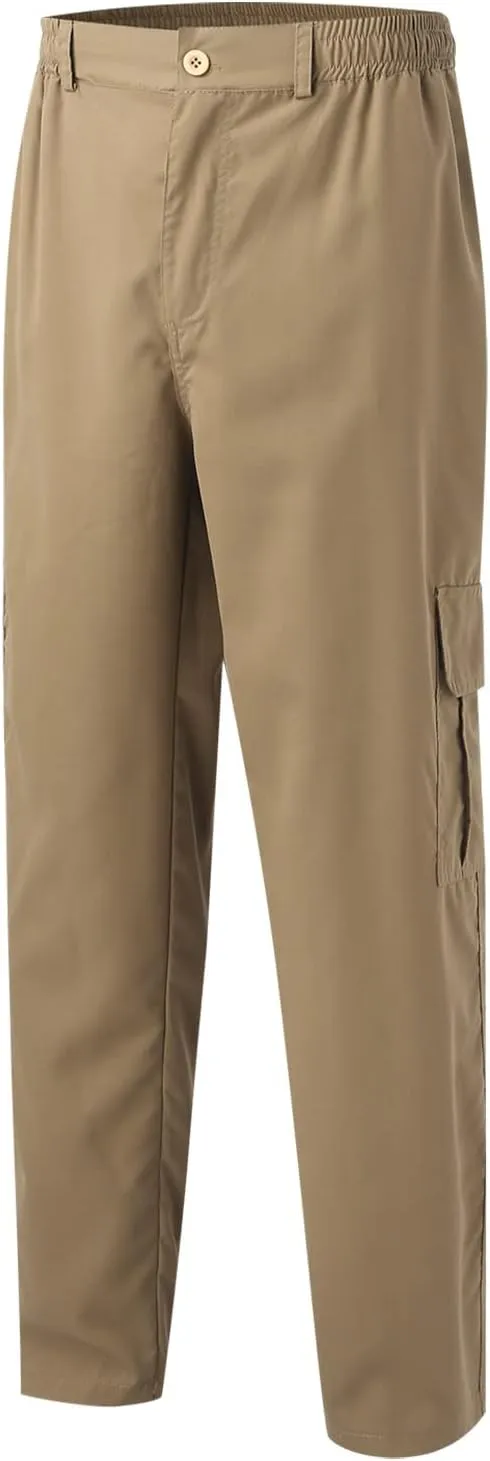 Cargo Pants for Men Relaxed Fit Pants Loose Fit Men's Classic-Fit Expandable-Waist Flat-Front Pant Mens Joggers with