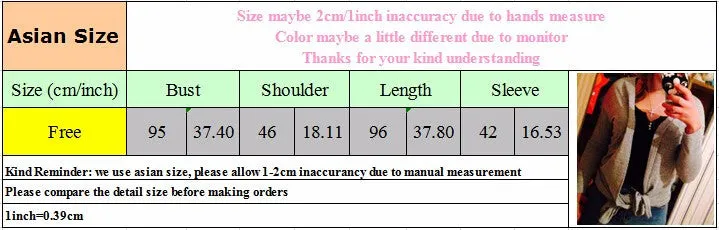 Casual Crochet Knitted Long Cardigan Long-sleeve Shrug for women