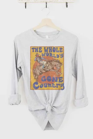 COUNTRY WORLD LONG SLEEVE TEE