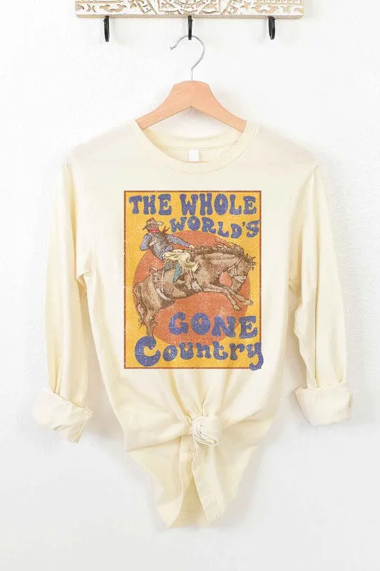 COUNTRY WORLD LONG SLEEVE TEE