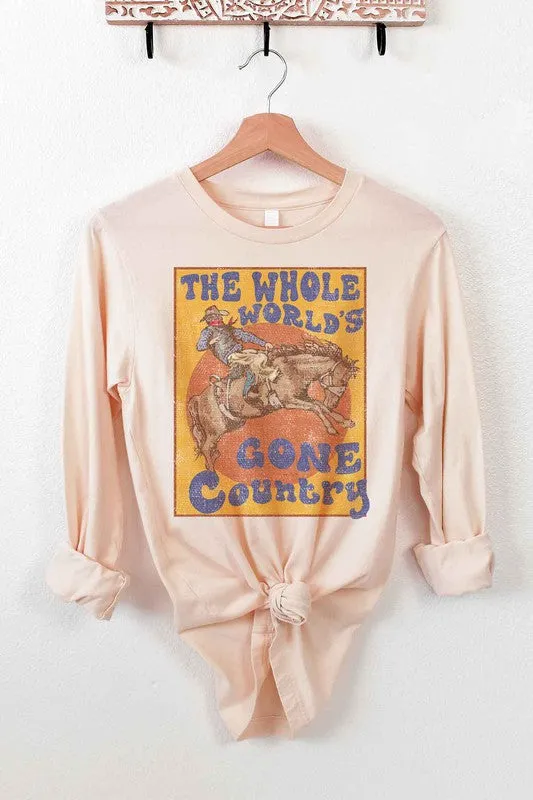 COUNTRY WORLD LONG SLEEVE TEE