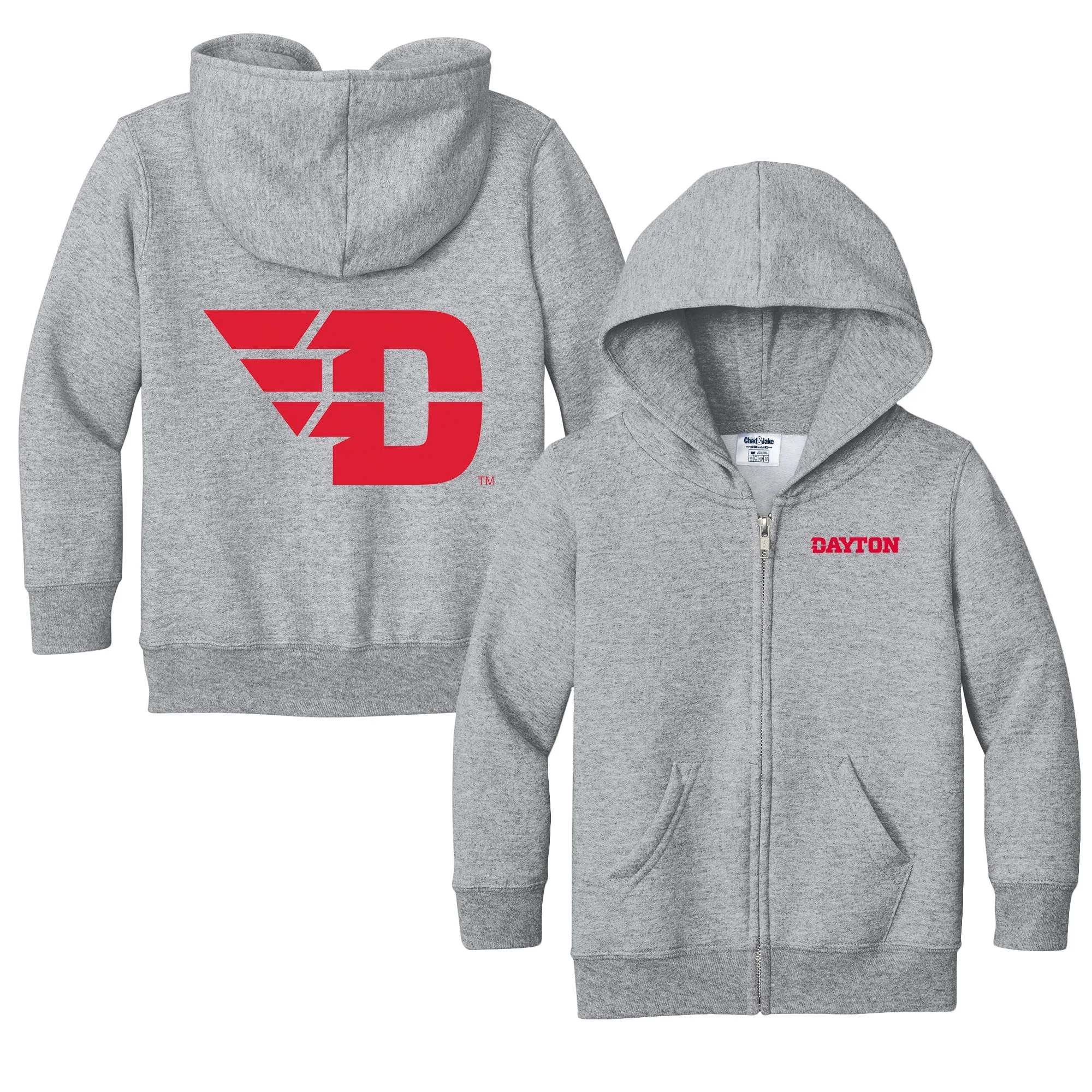 Dayton Flyers Logo Toddler Full-Zip Sweatshirt