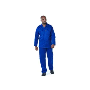 DROMEX EXECUFIT POLYCOTTON CONTI JACKET COLOUR-ROYAL SIZE 34