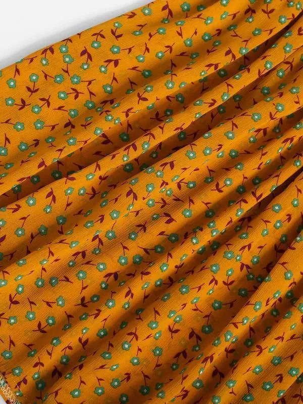 Dunnmall Ditsy Print Smock Cami Dress