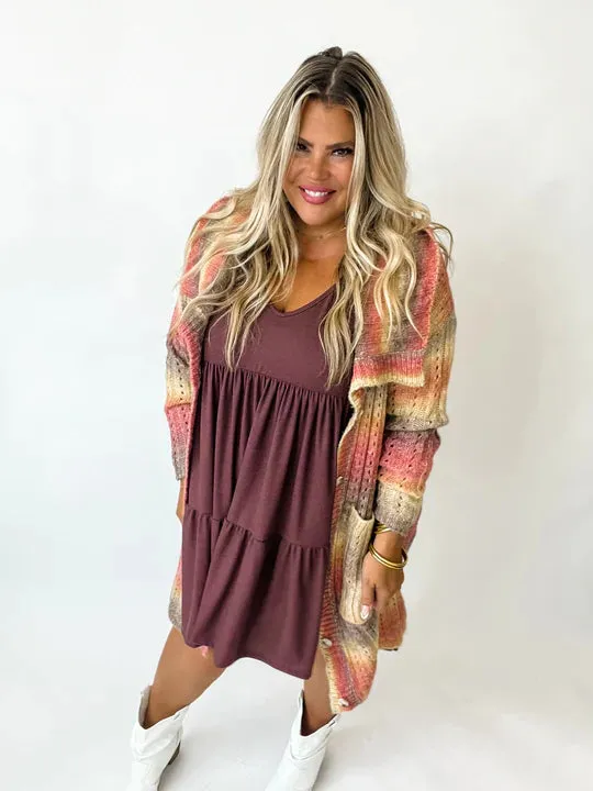 Duster Length "Celine" Cardigan with Belt by Blakeley