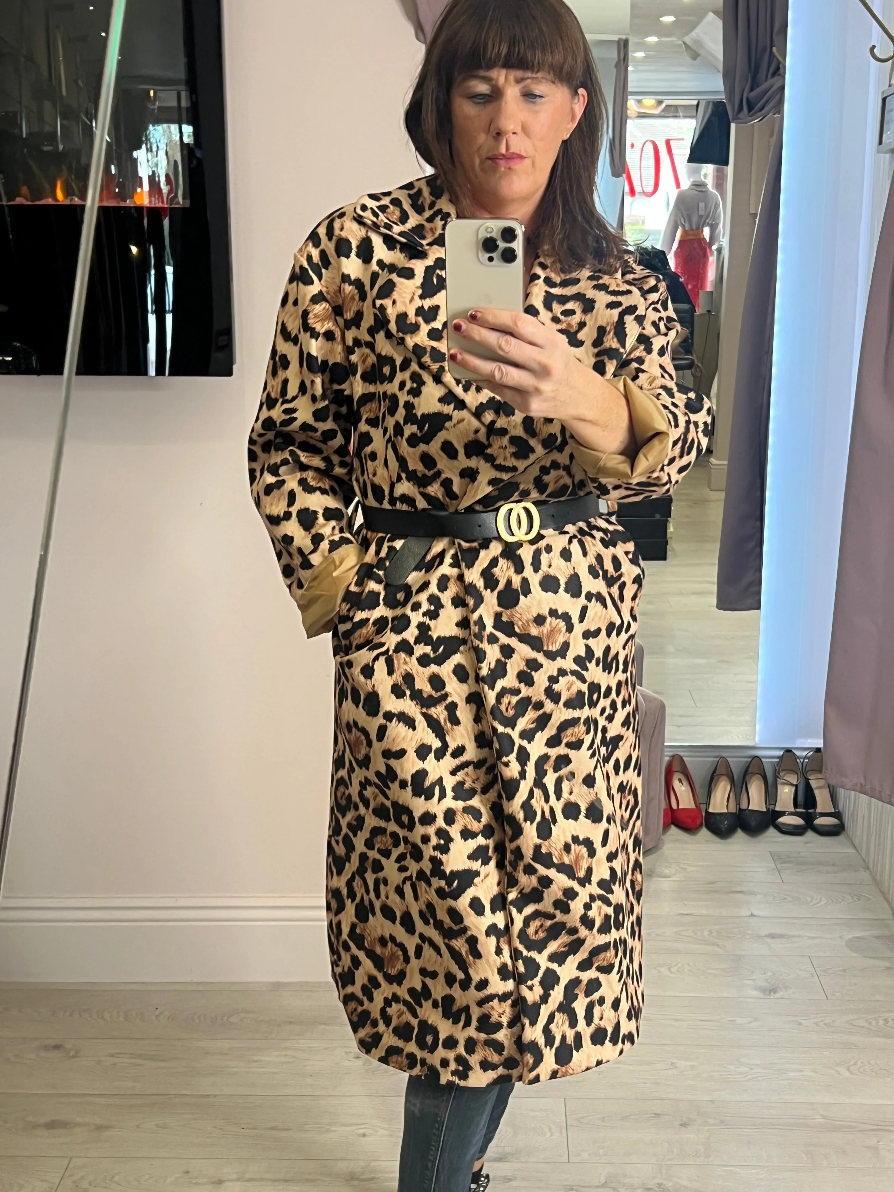 Eliza Leopard Print Coat