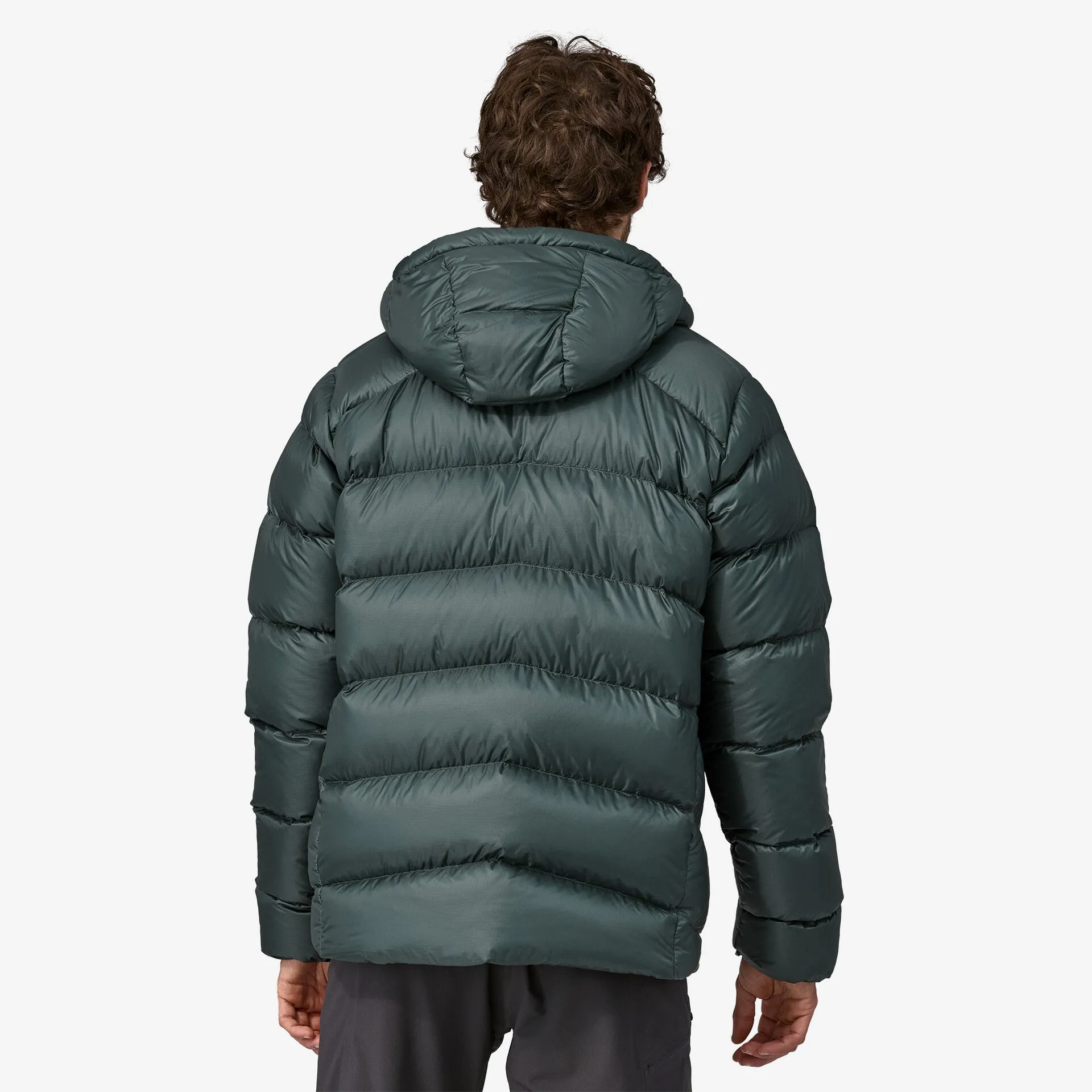 Fitz Roy Patagonia Men's Down Sweatshirt, Nouveau Green