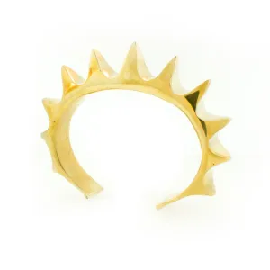 Golden Bronze Spiked Cuff