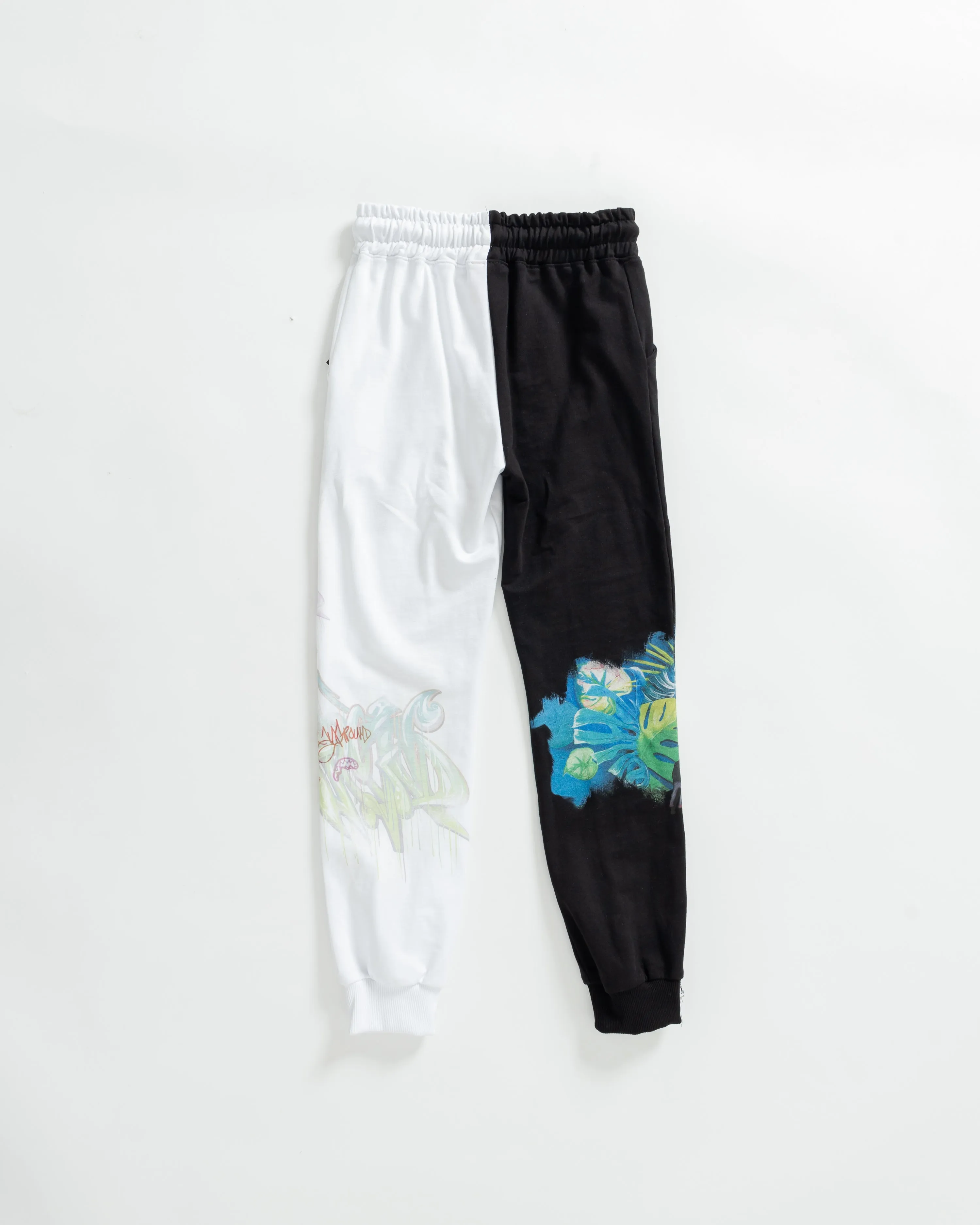 Graffiti Style Split Pants