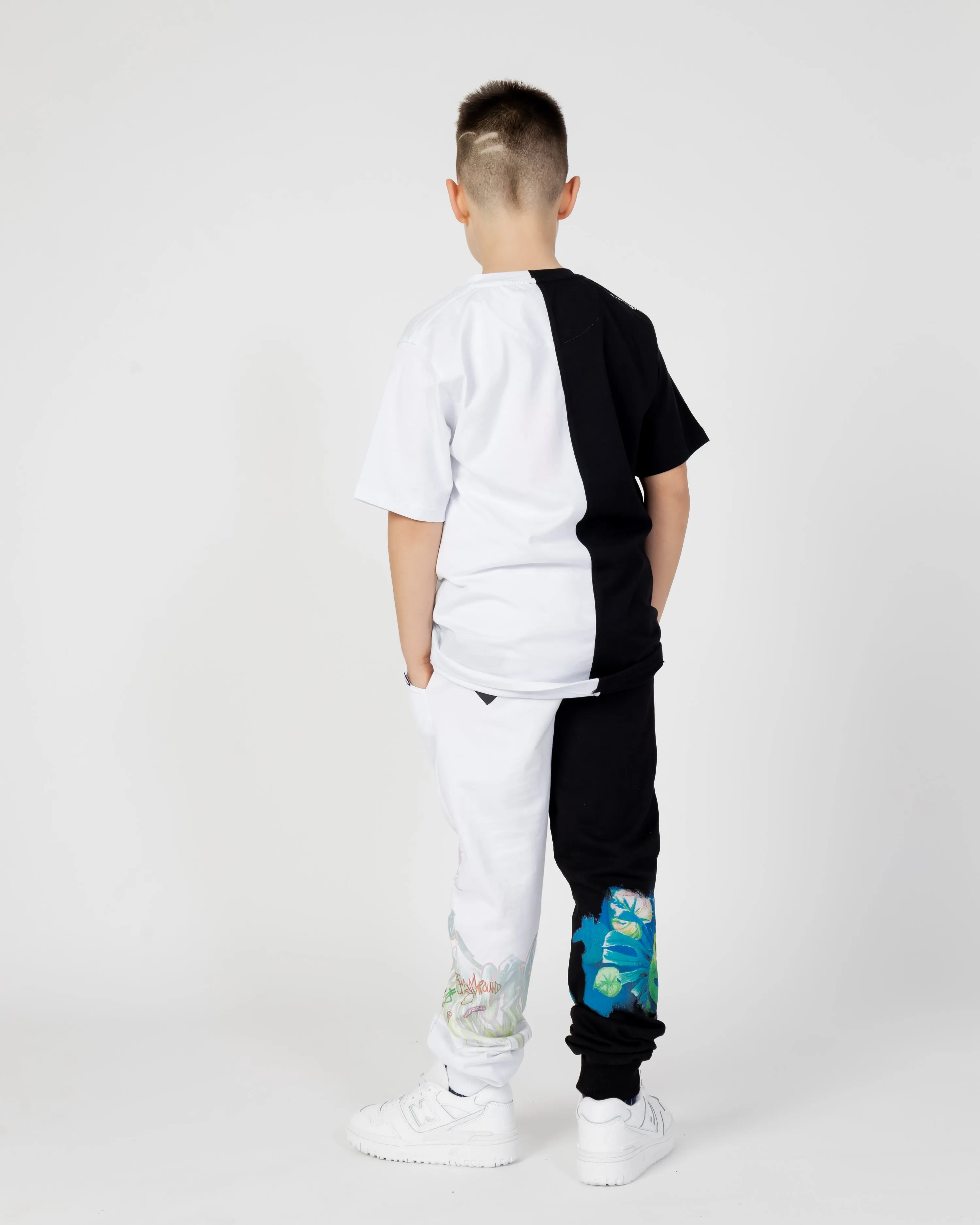 Graffiti Style Split Pants