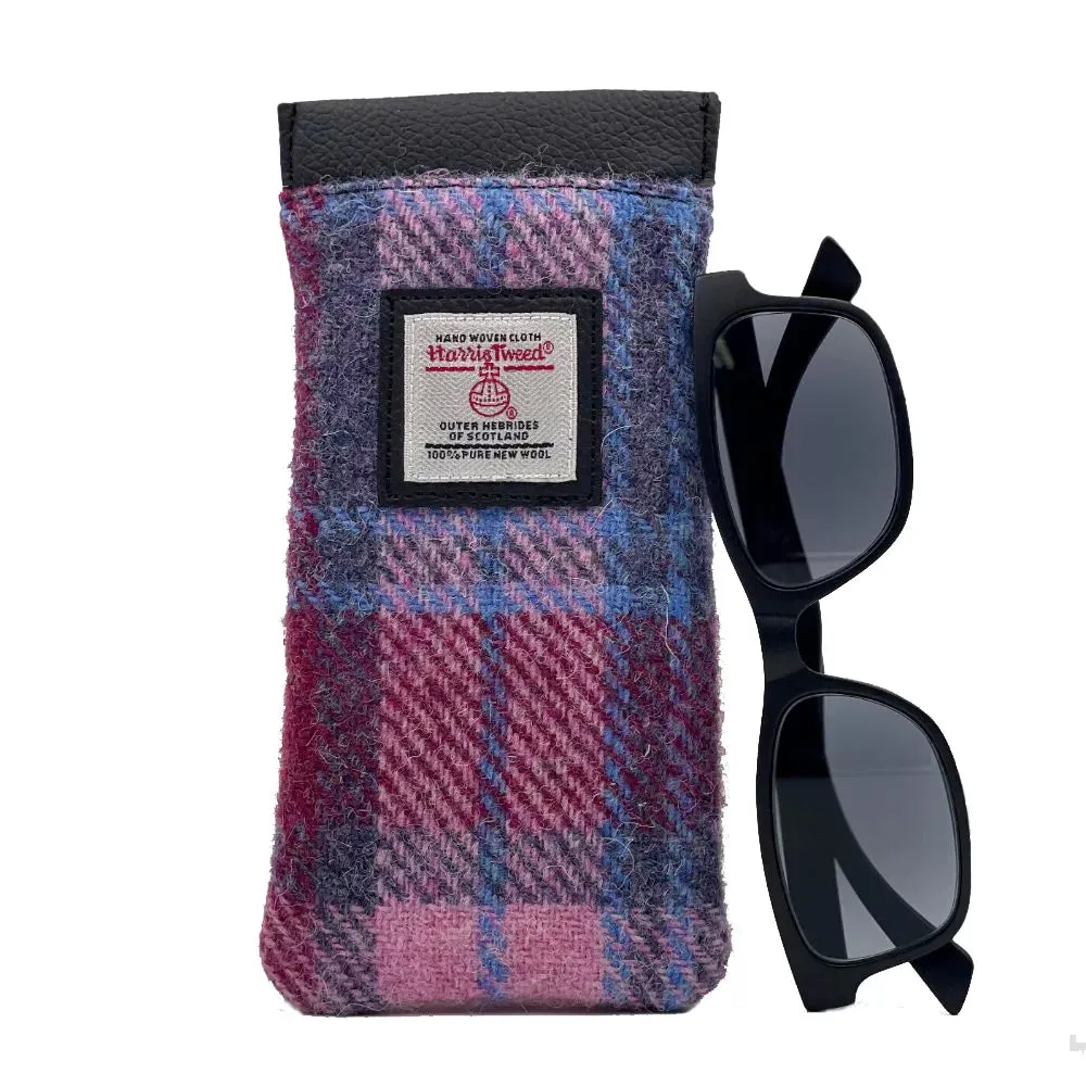 Harris Tweed Glasses Case - Pastel Pink