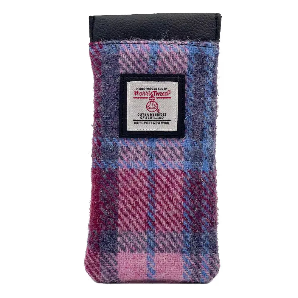 Harris Tweed Glasses Case - Pastel Pink