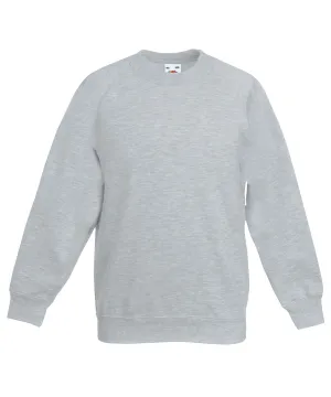 Heather Grey - Kids classic raglan sweatshirt