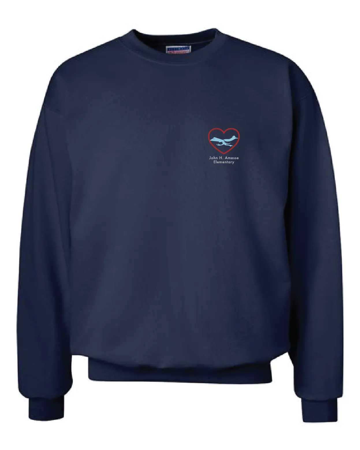 John Amesse Navy Crew Sweatshirts