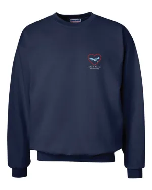 John Amesse Navy Crew Sweatshirts