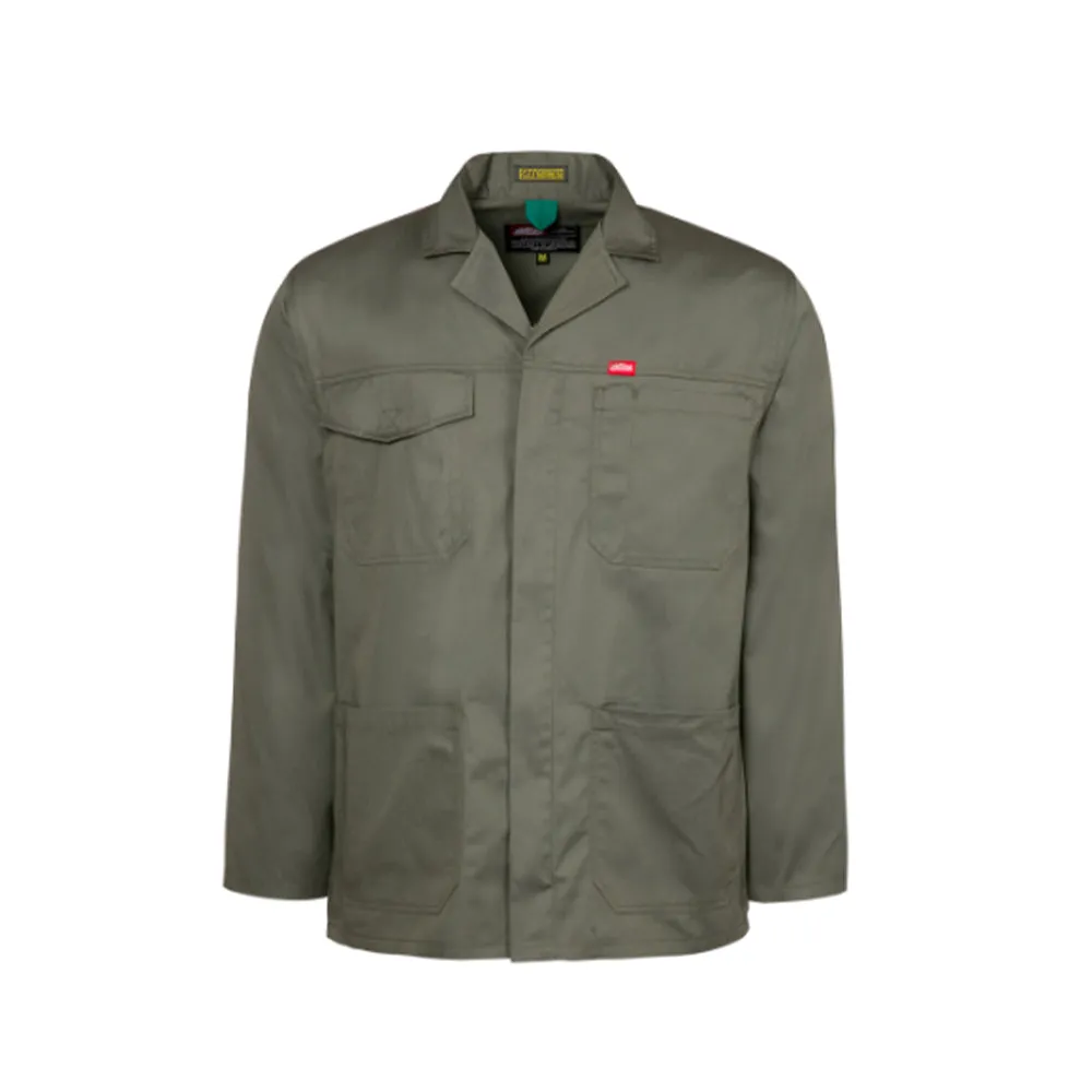 JONSSON POLYCOTTON WORK JACKET COLOUR-OLIVE SIZE-XL