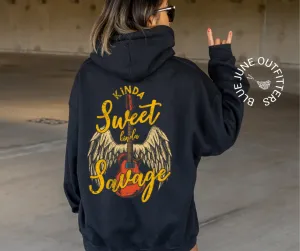 Kinda Sweet Kinda Savage | Rock n' Roll Hoodie