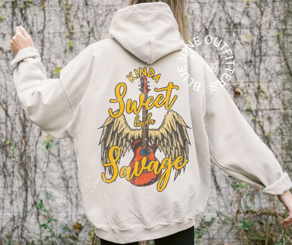 Kinda Sweet Kinda Savage | Rock n' Roll Hoodie