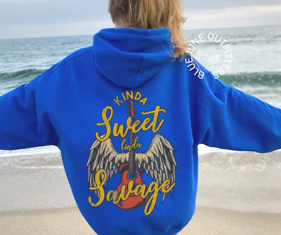 Kinda Sweet Kinda Savage | Rock n' Roll Hoodie