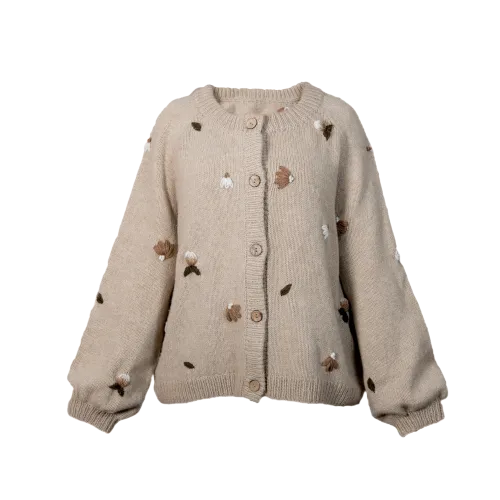 Little Buds cardigan (Women) - Linen