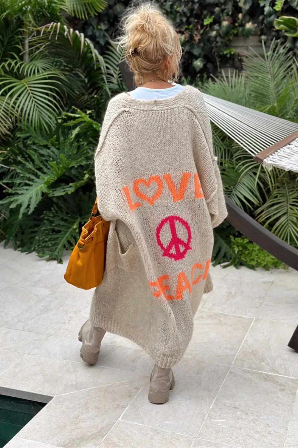Lovely - Oversized Knitted Long Cardigan