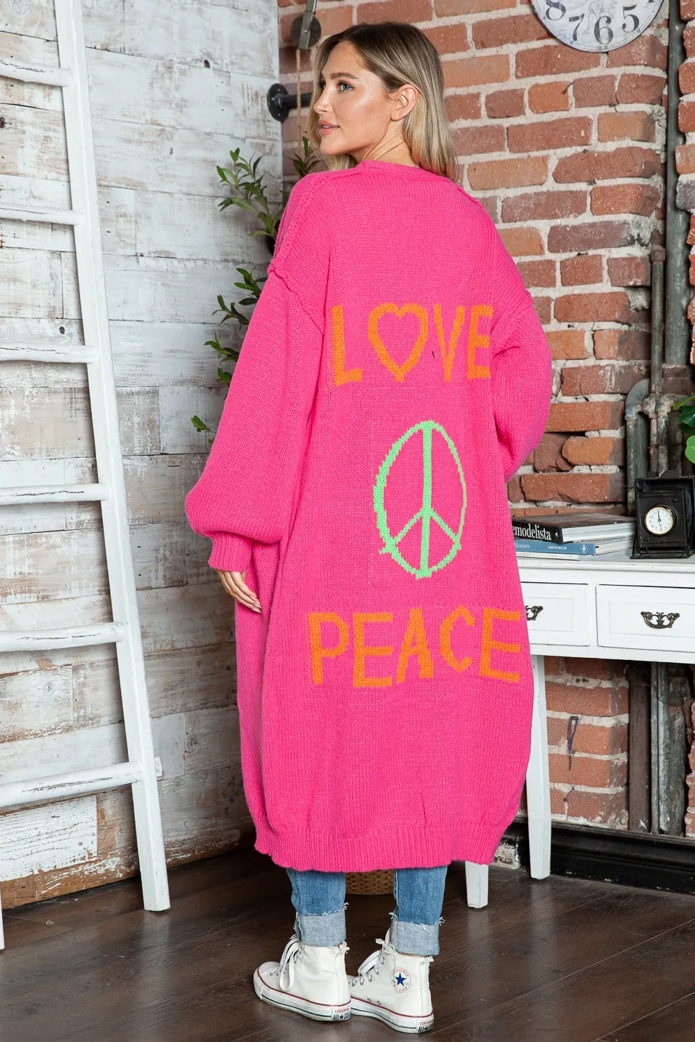 Lovely - Oversized Knitted Long Cardigan