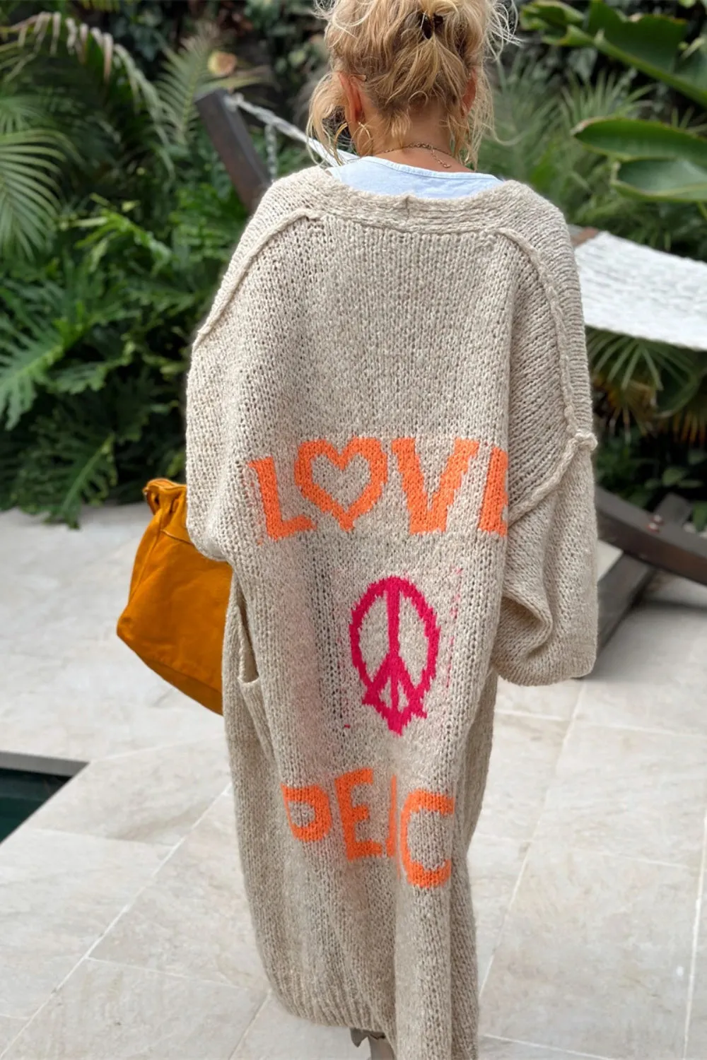 Lovely - Oversized Knitted Long Cardigan