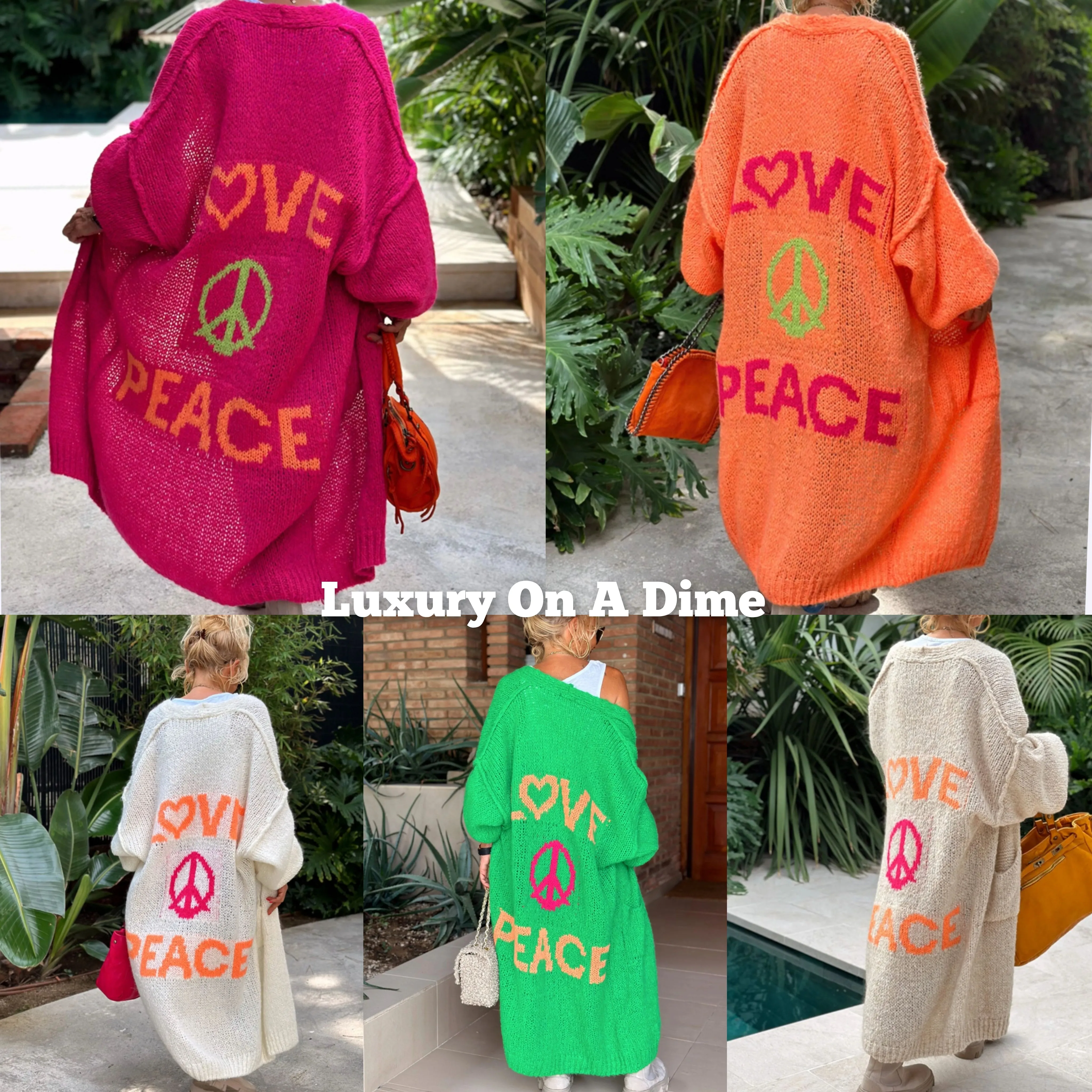 Lovely - Oversized Knitted Long Cardigan