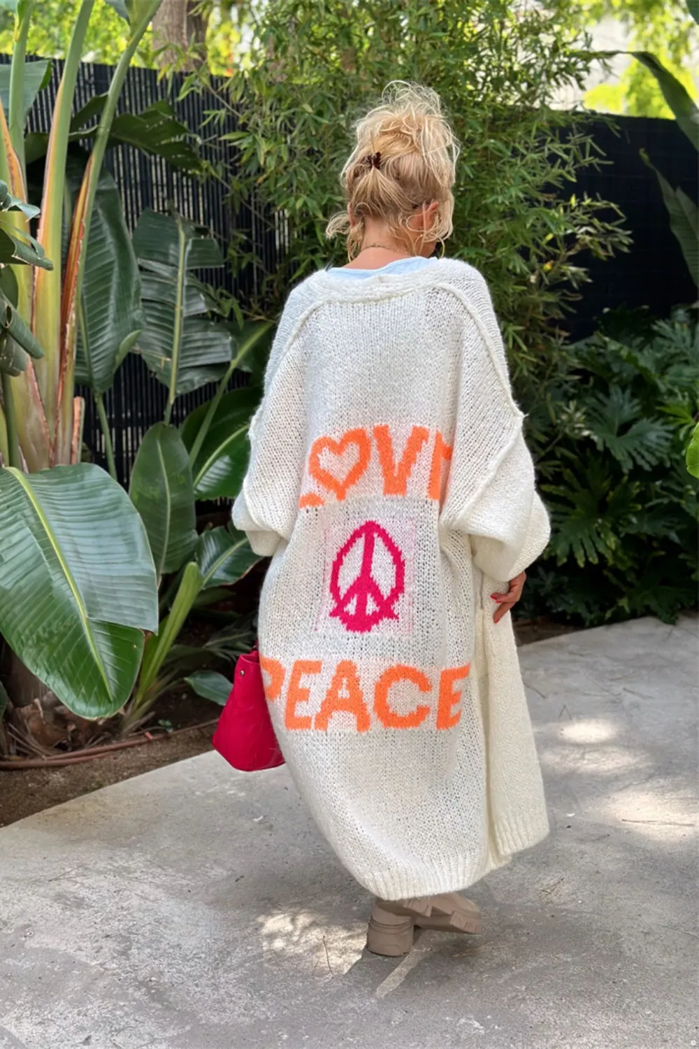 Lovely - Oversized Knitted Long Cardigan
