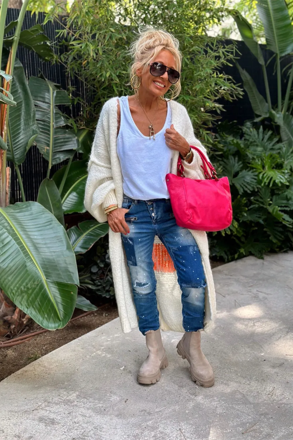 Lovely - Oversized Knitted Long Cardigan
