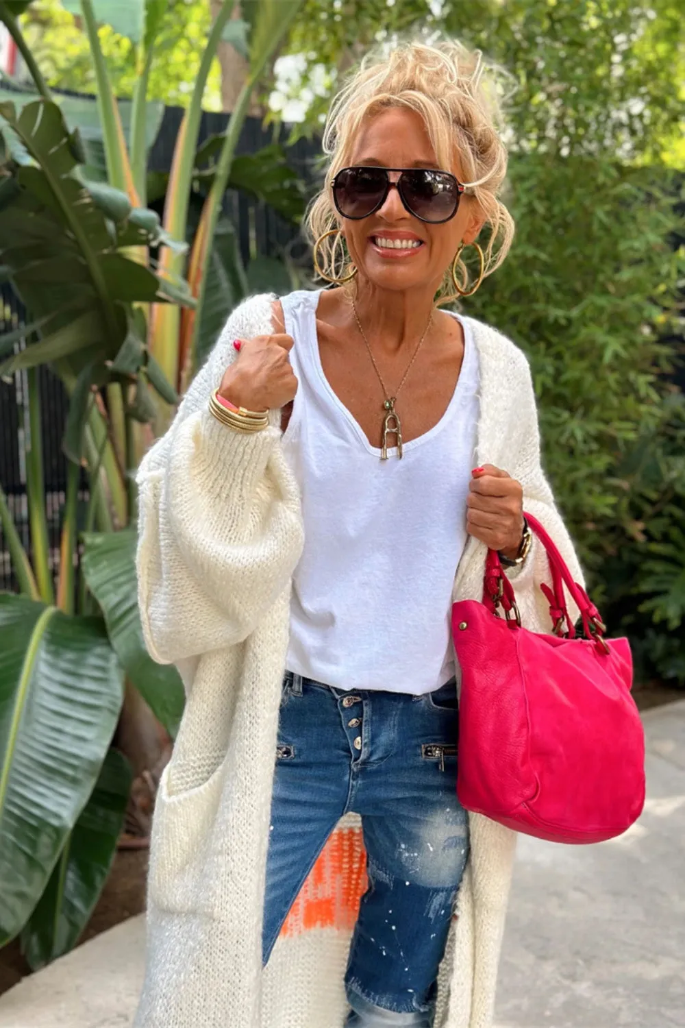 Lovely - Oversized Knitted Long Cardigan