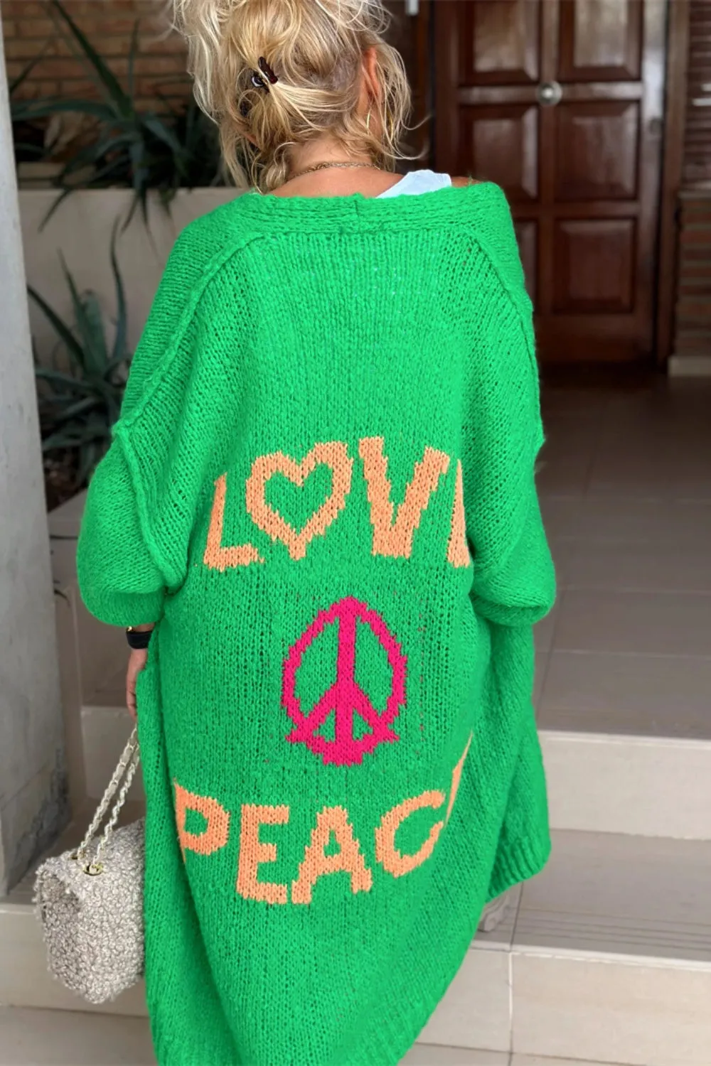 Lovely - Oversized Knitted Long Cardigan