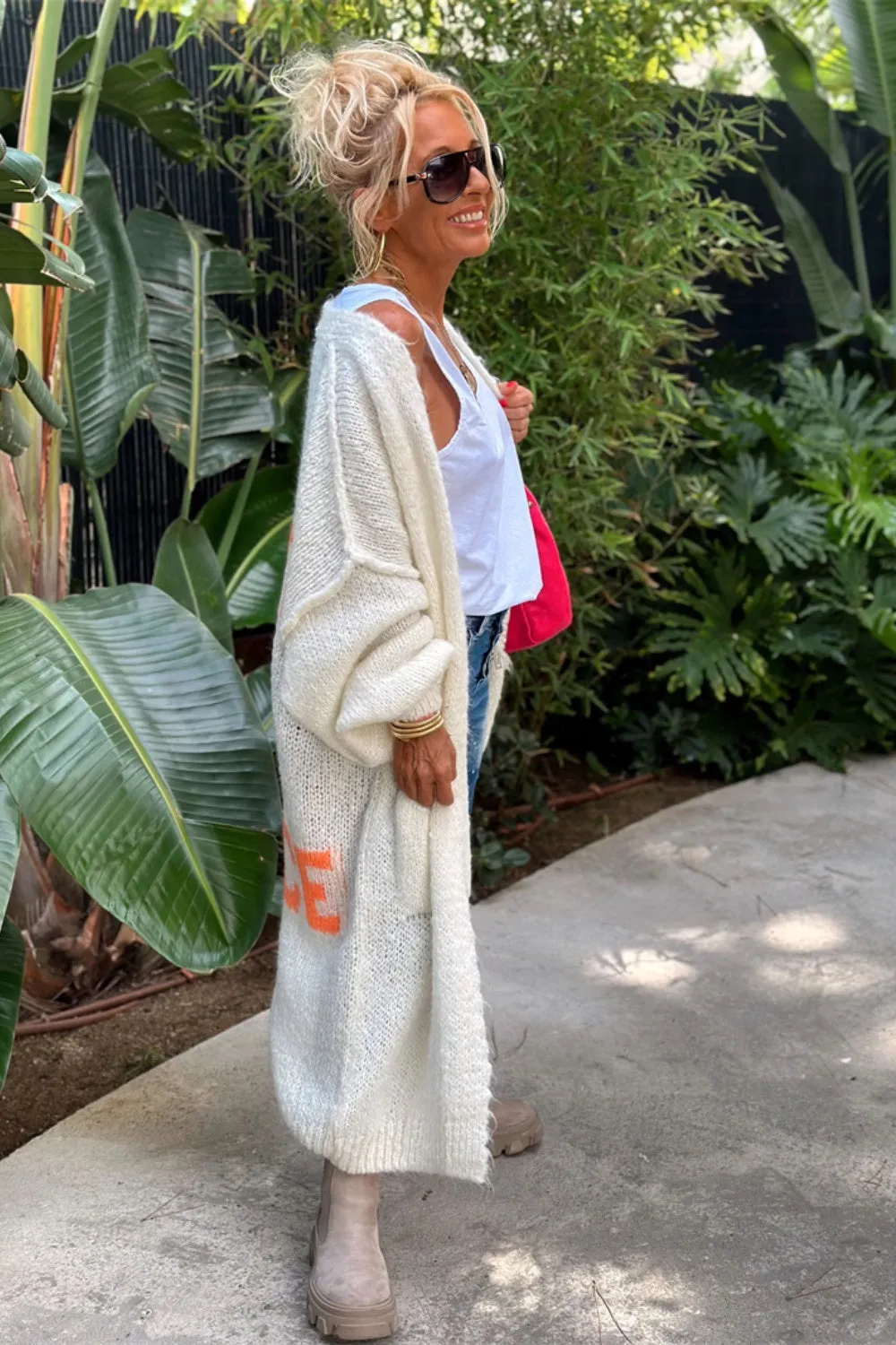 Lovely - Oversized Knitted Long Cardigan