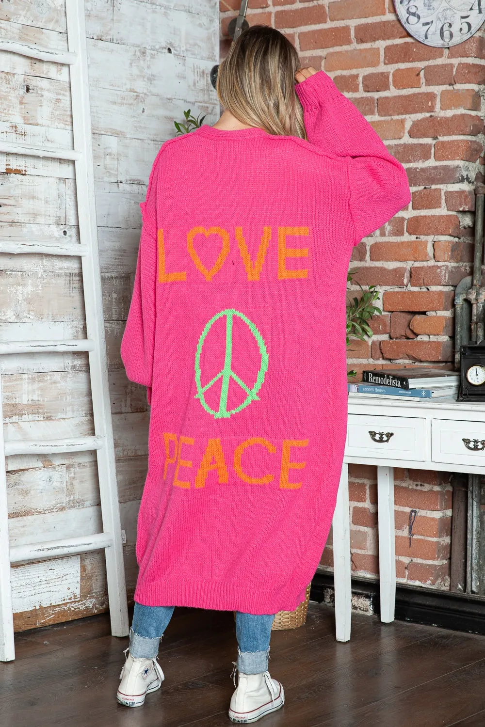Lovely - Oversized Knitted Long Cardigan
