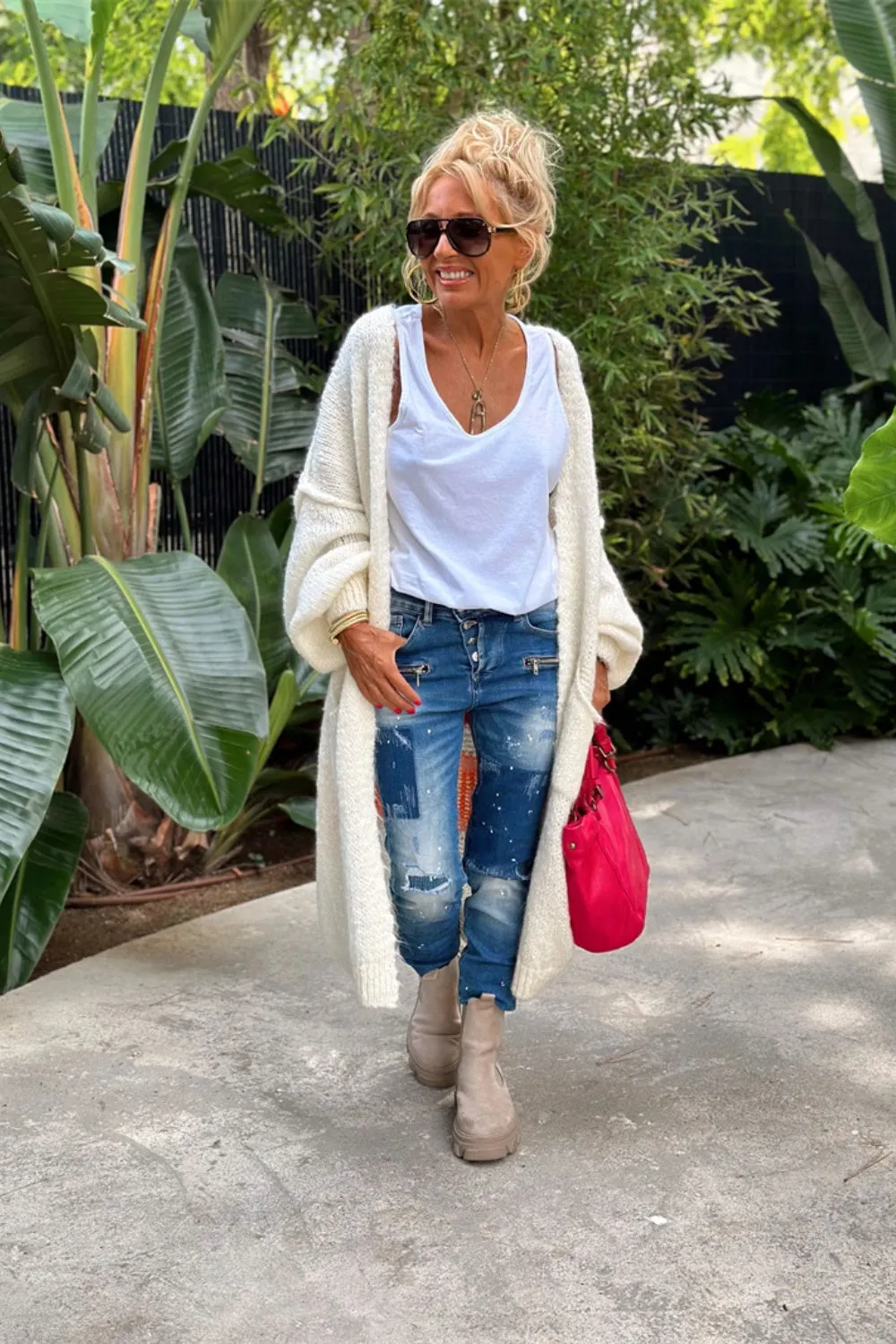 Lovely - Oversized Knitted Long Cardigan