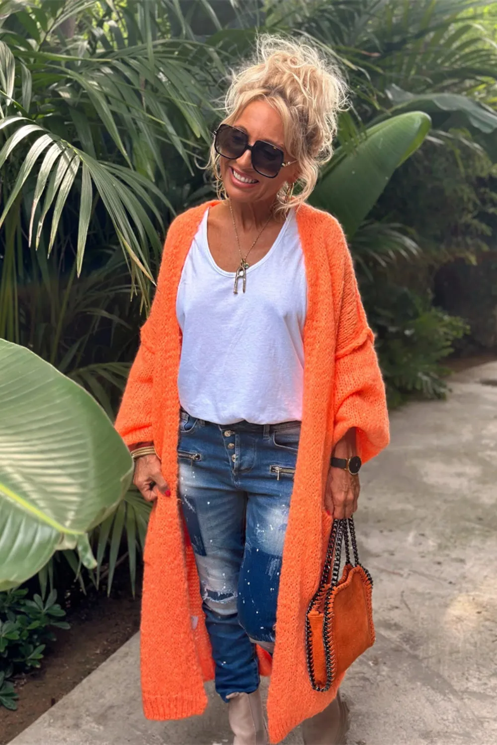 Lovely - Oversized Knitted Long Cardigan