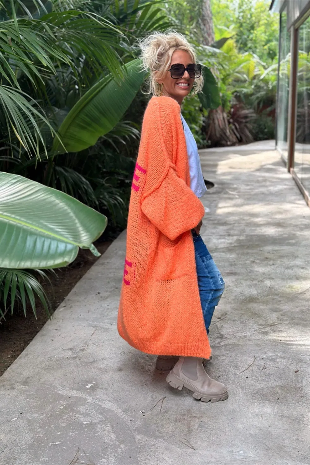 Lovely - Oversized Knitted Long Cardigan