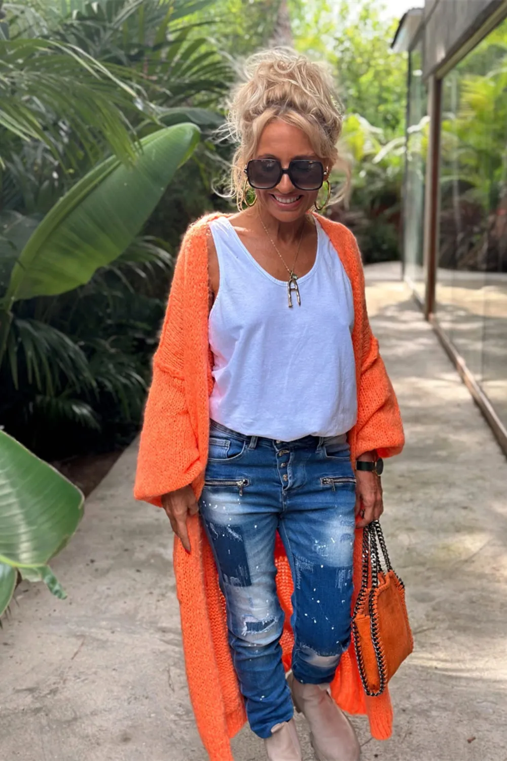 Lovely - Oversized Knitted Long Cardigan