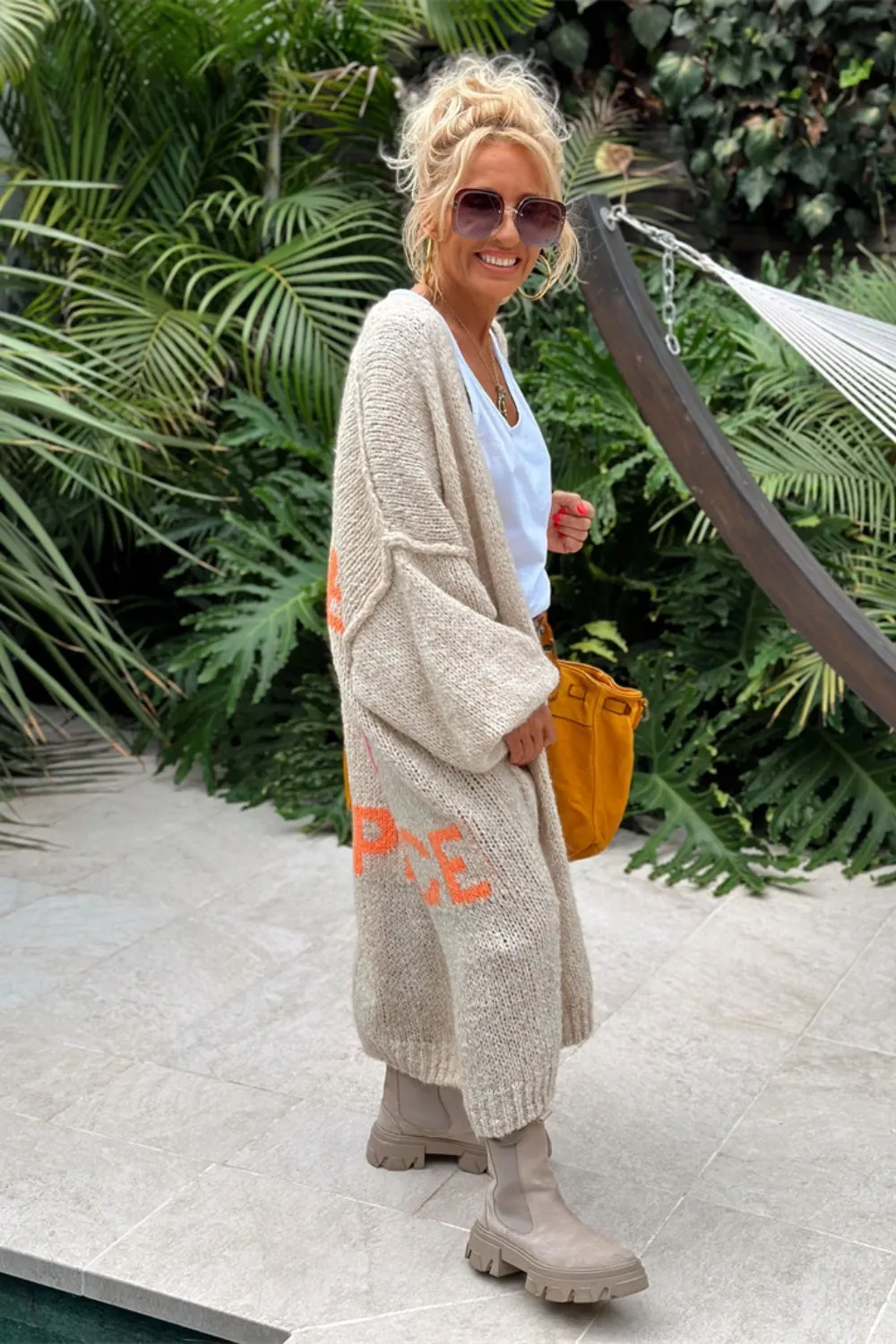Lovely - Oversized Knitted Long Cardigan