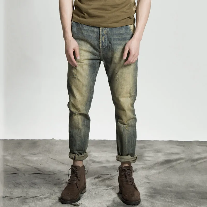 Men's Ripped Distressed Jeans