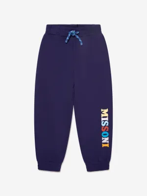 Missoni Boys Logo Joggers in Blue